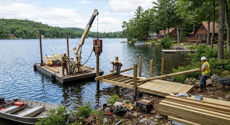 Boat Dock Installation in Roswell, GA