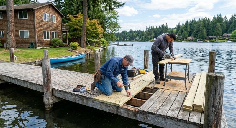 Dock Wood Replacement in Denver County, CO
