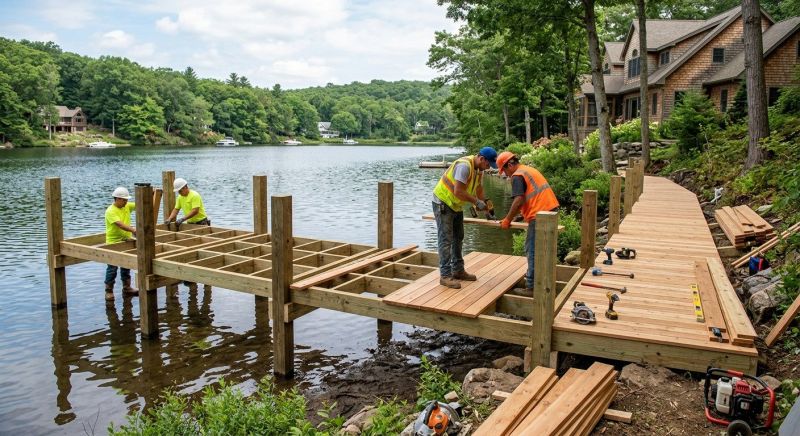 Pond Dock Construction in Roswell, GA