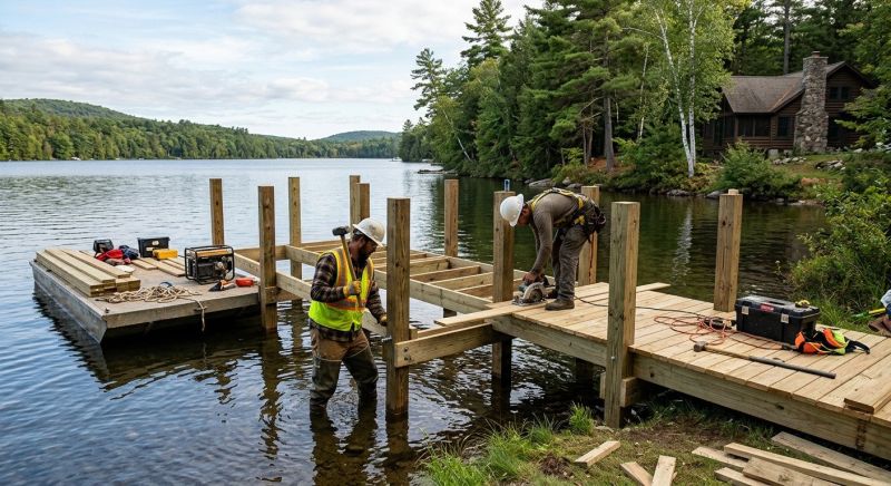 Wood Dock Installation in Denver County, CO